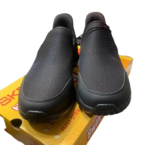 Skechers Mens Equalizer 4.0 Hands Free SlipOn Swift-Fit Black Shoe Size 10.5 NEW - Picture 4 of 14